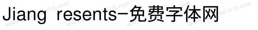 Jiang resents字体转换
